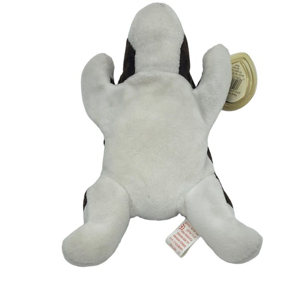 Ty Beanie Babies Baby1997 BRUNO Chocolate Brown Bull Terrier Dog Tush Tag Stamp - Picture 2 of 10